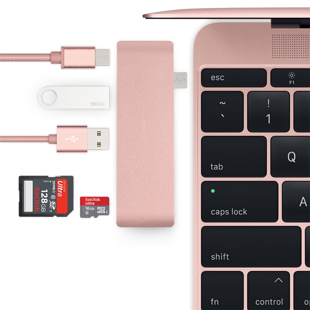 Hub Chuyển Đổi Hub 3.0 PD Thunderbolt 3 USB C Cho laptop hãng táo New Pro 12 13 15 16 2020 A2289 A2338 2021 Pro