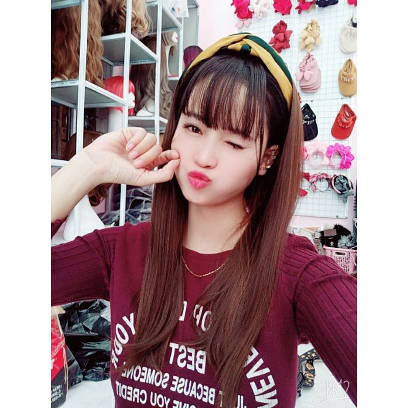 tóc giả cài nữa đầu thẳng(bdv)