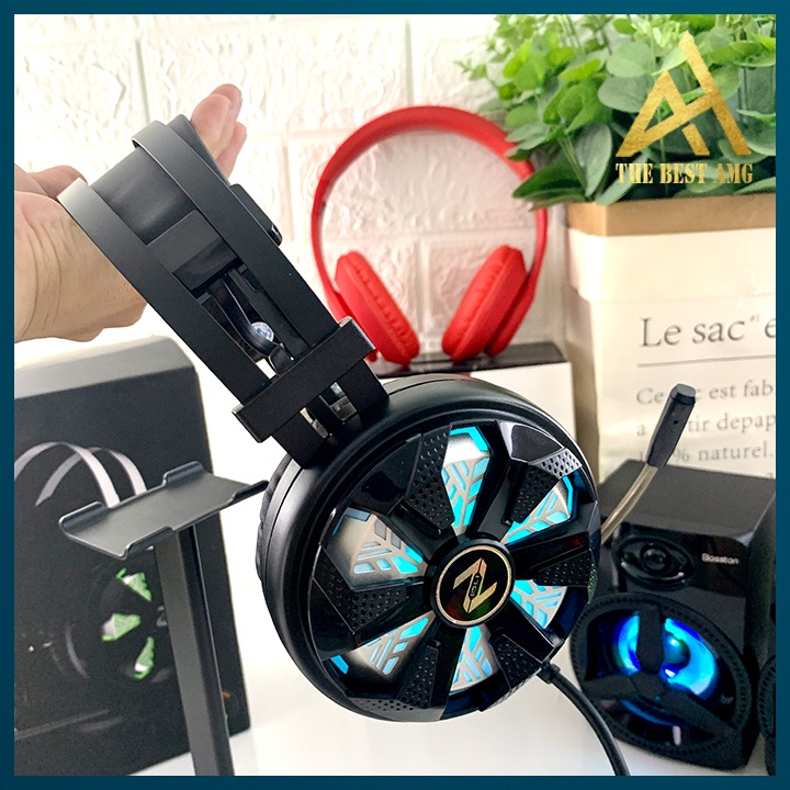 Tai Nghe Headphone Gaming Đèn LED 7 Màu Có Mic ZIDLI ZH7 Có Rung Tai Nghe Nhạc Máy Vi Tính PC Laptop Chuyên Game Có Dây