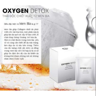 Mặt nạ thải độc Oxygen detox cc white 1 hộp 15 gói.