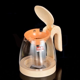 Ấm Pha Trà Thuỷ Tinh Deli Có Lõi Lọc 1300ml