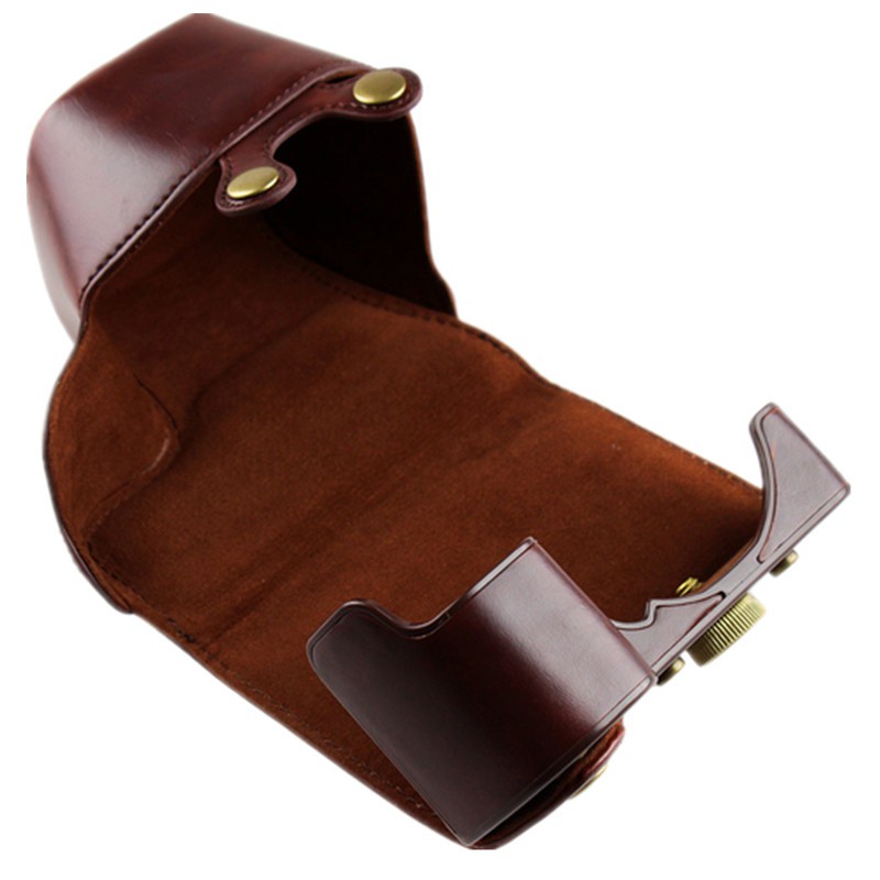 Túi Da Pu Đựng Máy Ảnh Sony A6400 A6300 A6100 A6000 Với 16-50mm