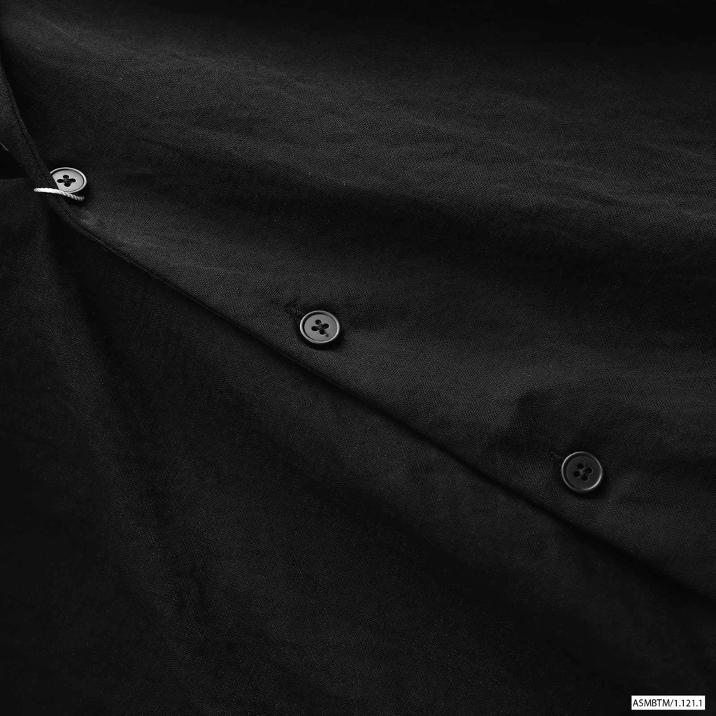 Áo sơ mi nam cổ vest, chất da cá mềm mịn-form rộng thoải mái