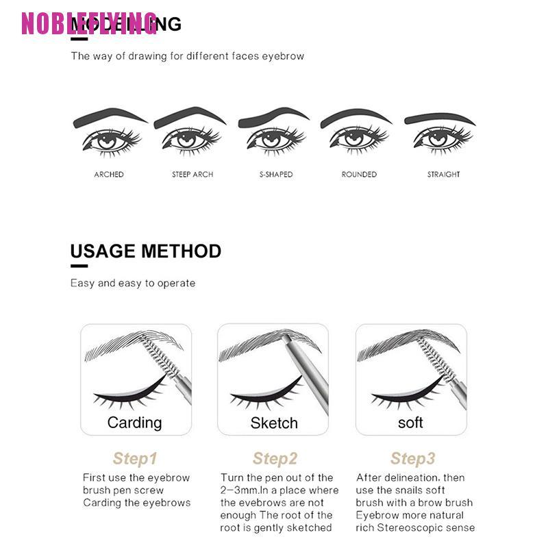 (hàng Mới Về) Bút Kẻ Lông Mày Chống Thấm Nước Bền Màu Dành Cho Nữ | BigBuy360 - bigbuy360.vn