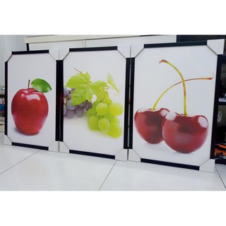 Tranh bộ canvas trái cây phòng bếp