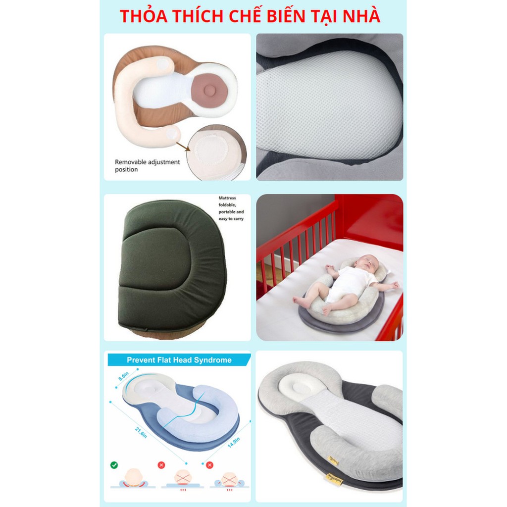 Đệm định hình tư thế cho bé ( Nâu | Xanh ) - Home and Garden ... Giá cực sock !!!