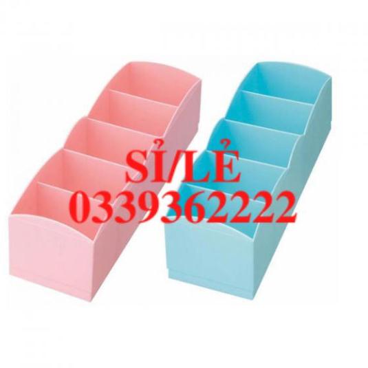 [ COCOLOVE ] Hộp đựng tất, đồ lót, phụ kiện 5 ngăn bằng nhựa  HAIANHSHOP