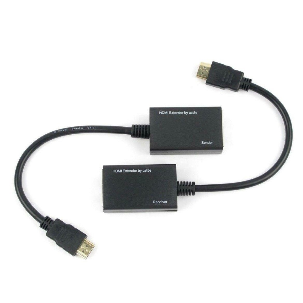 MỚI  Bộ kéo dài HDMI qua cáp mạng LAN RJ45 30m 60m RX TX.- KÈM NGUỒN KHÔNG KÈM DÂY MẠNG