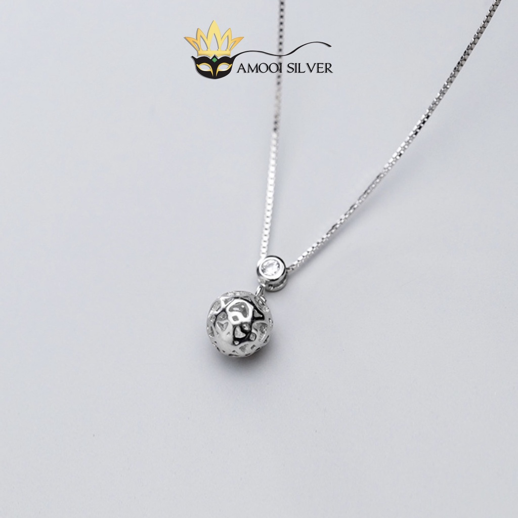 Dây chuyền bạc S925 charm trái tim - Amooi Silver AD173