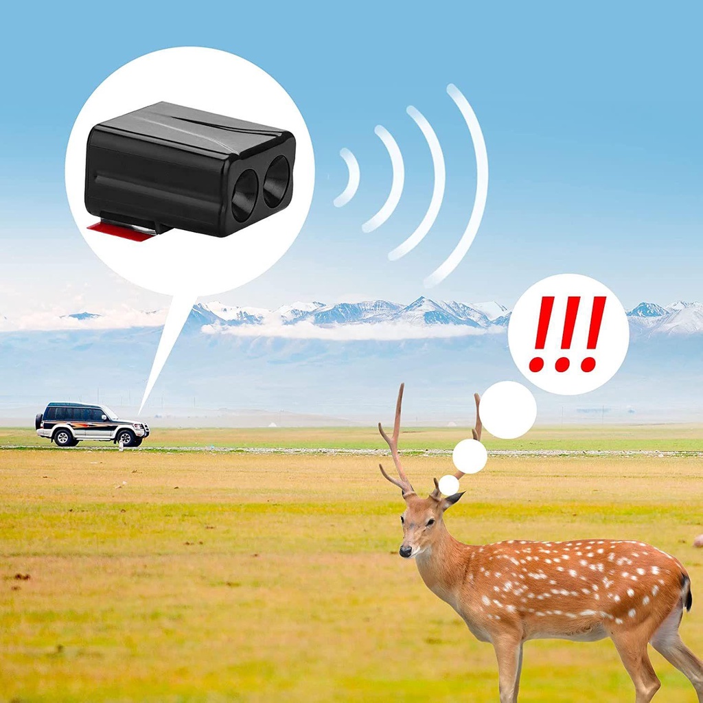 JONYE Set 2 Còi Cảnh Báo Hươu Cao Cấp Cho Xe Ô Tô