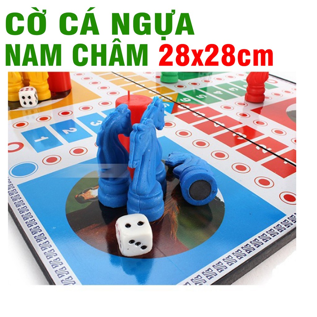 Bộ đồ chơi cờ cá ngựa nam châm 20cm đồ chơi trẻ em