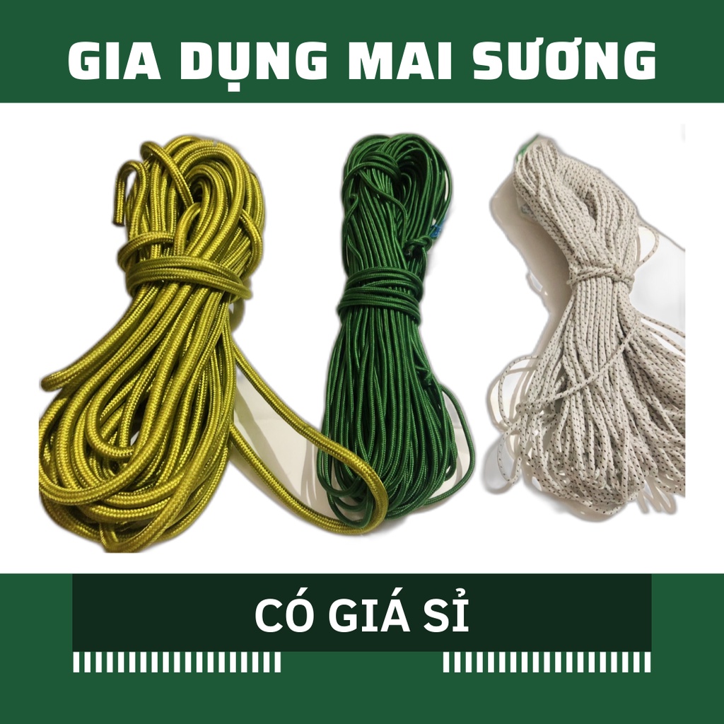 [Giá Sỉ] Dây Dù Tròn Xanh đủ kích thước