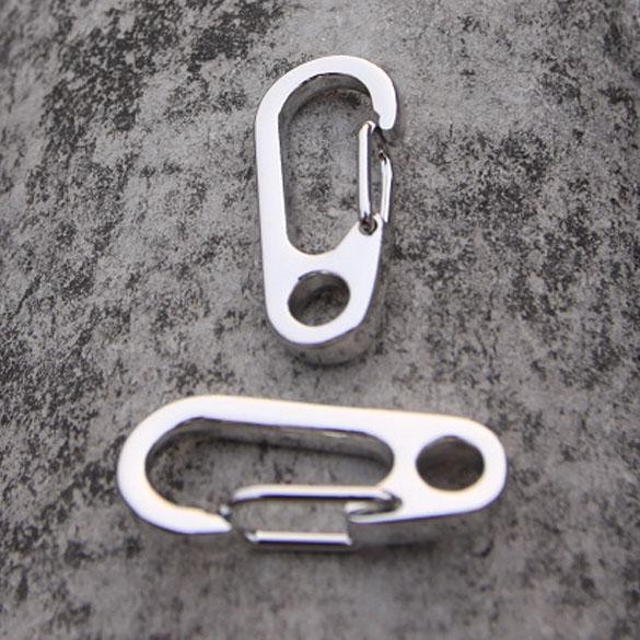 （ʚshibelss）Alloy Carabiner Camp Snap Clip Hook Keychain Keyring Hiking Climbing Tool