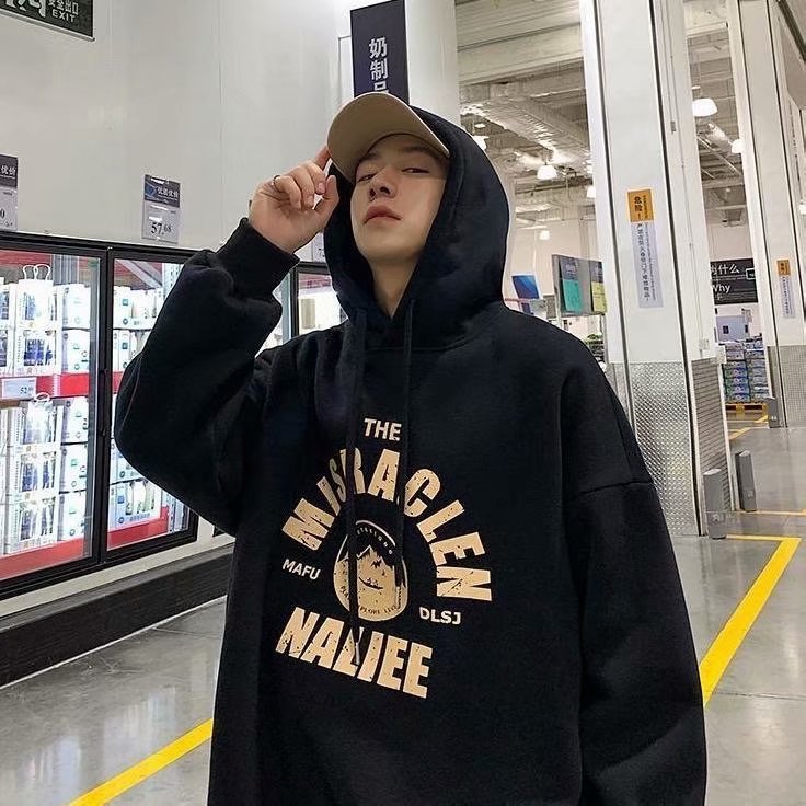 Áo hoodie dáng rộng tay dài in hình họa tiết thời trang gồm 3 màu sắc | BigBuy360 - bigbuy360.vn