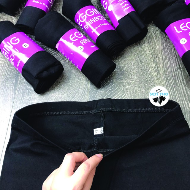 Quần Legging Nữ Ngố Đùi Lửng Cạp Chun Màu Đen Chất Thun Co Giãn 4 Chiều Mặc Ôm Dáng Trẻ Trung Năng Động | BigBuy360 - bigbuy360.vn