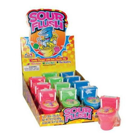 Set 3 chiếc Kẹo Mút Bồn Cầu Sour Flush 39g đủ 3 màu - Mỹ siêu rẻ