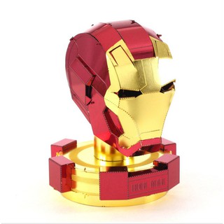 Mô Hình Lắp Ghép 3d Kim Loại  đầu Iron man