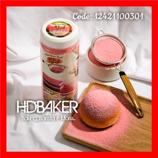 Bột rắc decor trang trí bánh bánh yum - vị đào hồng - hủ 300gr