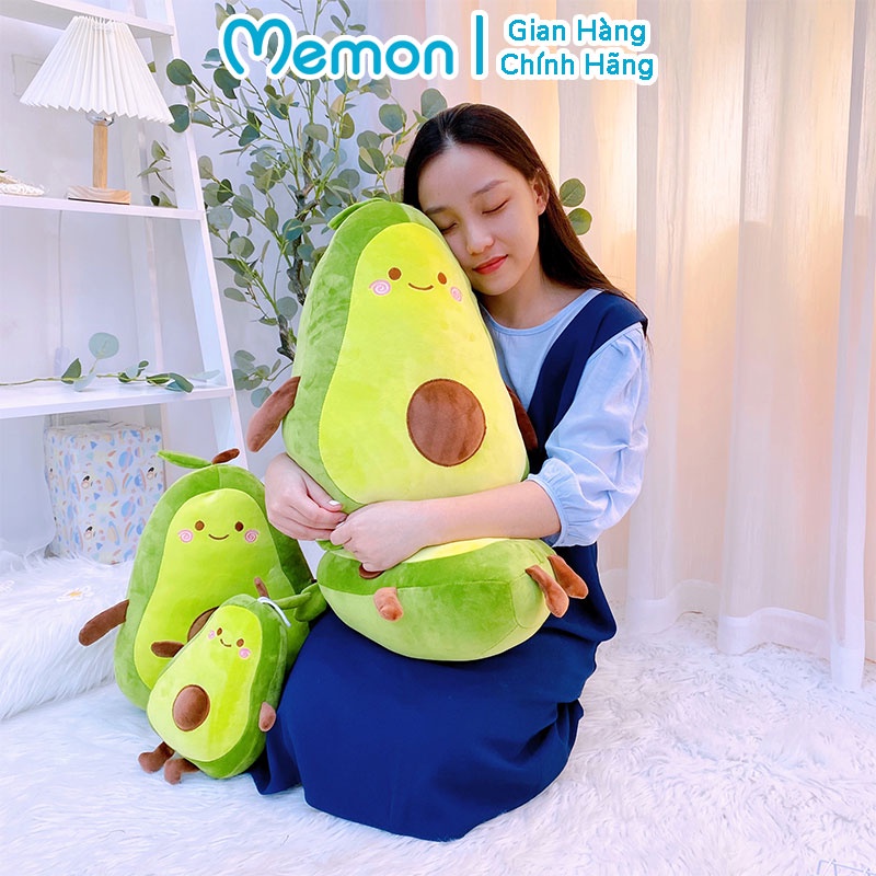 Quả Bơ Má Hồng Nhồi Bông Dễ Thương Cao Cấp Memon