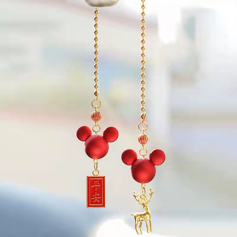 Phụ Kiện Treo Trang Trí Nội Thất Xe Hơi Hình Chuột Mickey/ One Piece Độc Đáo