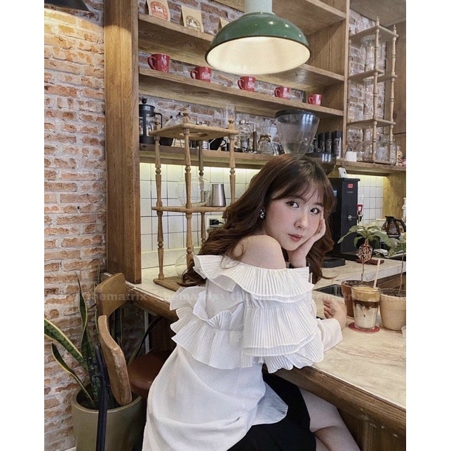 🎶🎶 ÁO BẸT VAI TRẮNG TD TẦNG DẬP