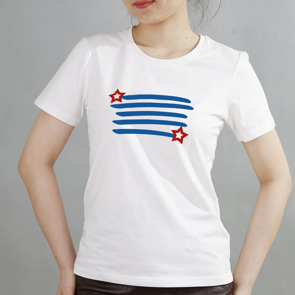 Áo thun nữ TOLI cổ tròn in độc quyền, 100% cotton 4 chiều mềm mịn, co dãn, form suông cơ bản