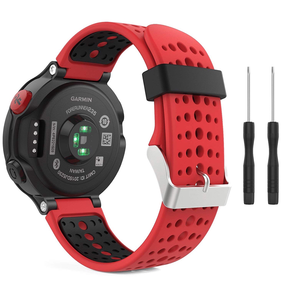 Dây Đeo Thay Thế Chất Liệu Silicon Màu Trơn Cho Garmin Forerunner 235