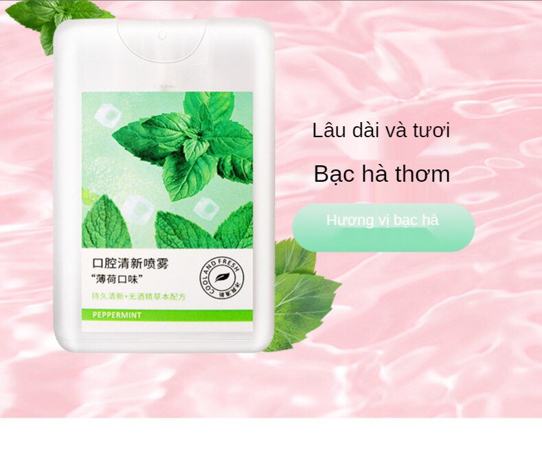 Xịt miệng bạc hà hơi thở thơm mát hẹn hò thánh