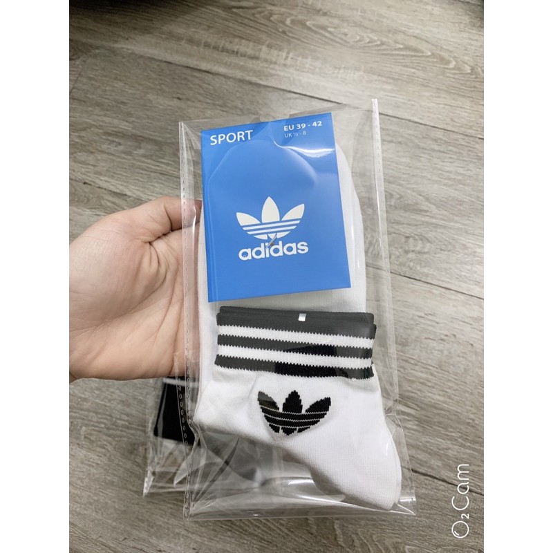 Tất adidas ngắn cổ 3 lá-hangvnxk -thời trang