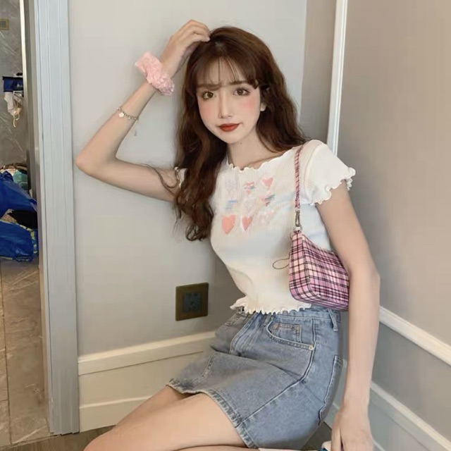 Áo croptop len Ulzzang style  Hàng Quảng Châu