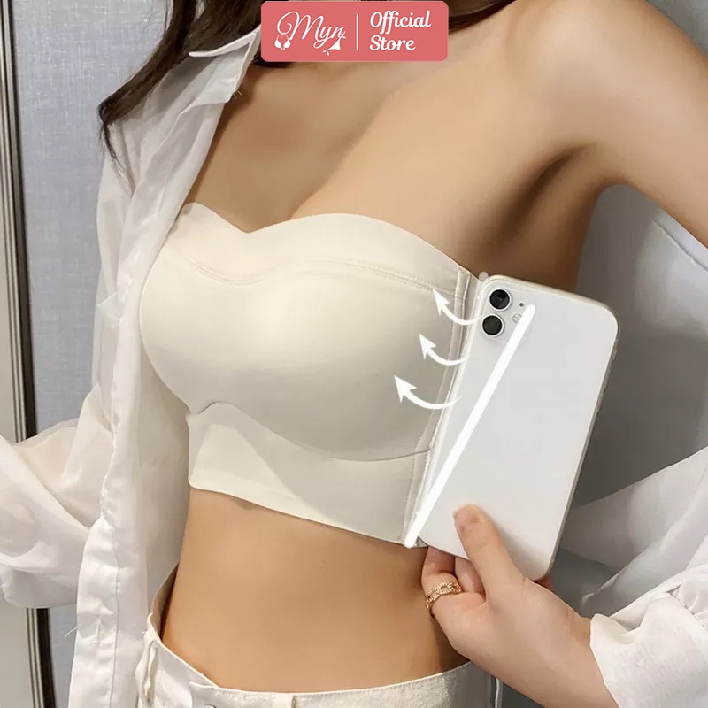 Áo lót nữ su lụa bản to định hình gọn dáng ngực, đệm mỏng 4 móc cài  A 2027 MYN_UNDERWEAR