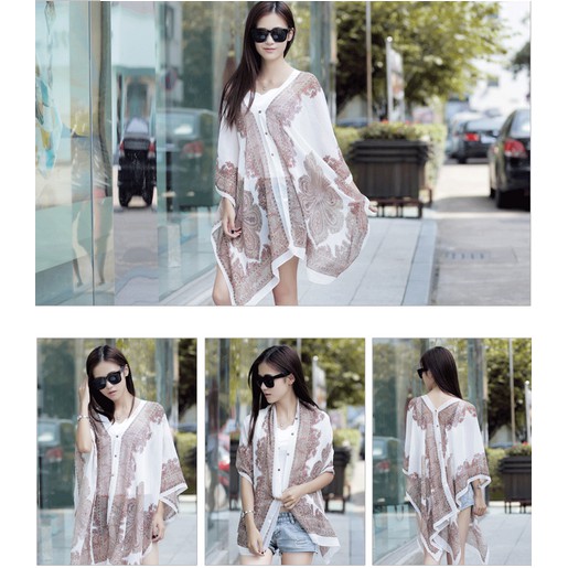 Khăn choàng đính hạt chống nắng kiểu mới KC5110A