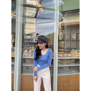 (Sale) ÁO CROPTOP LEN TĂM CÚC DỌC DÀI TAY HOT