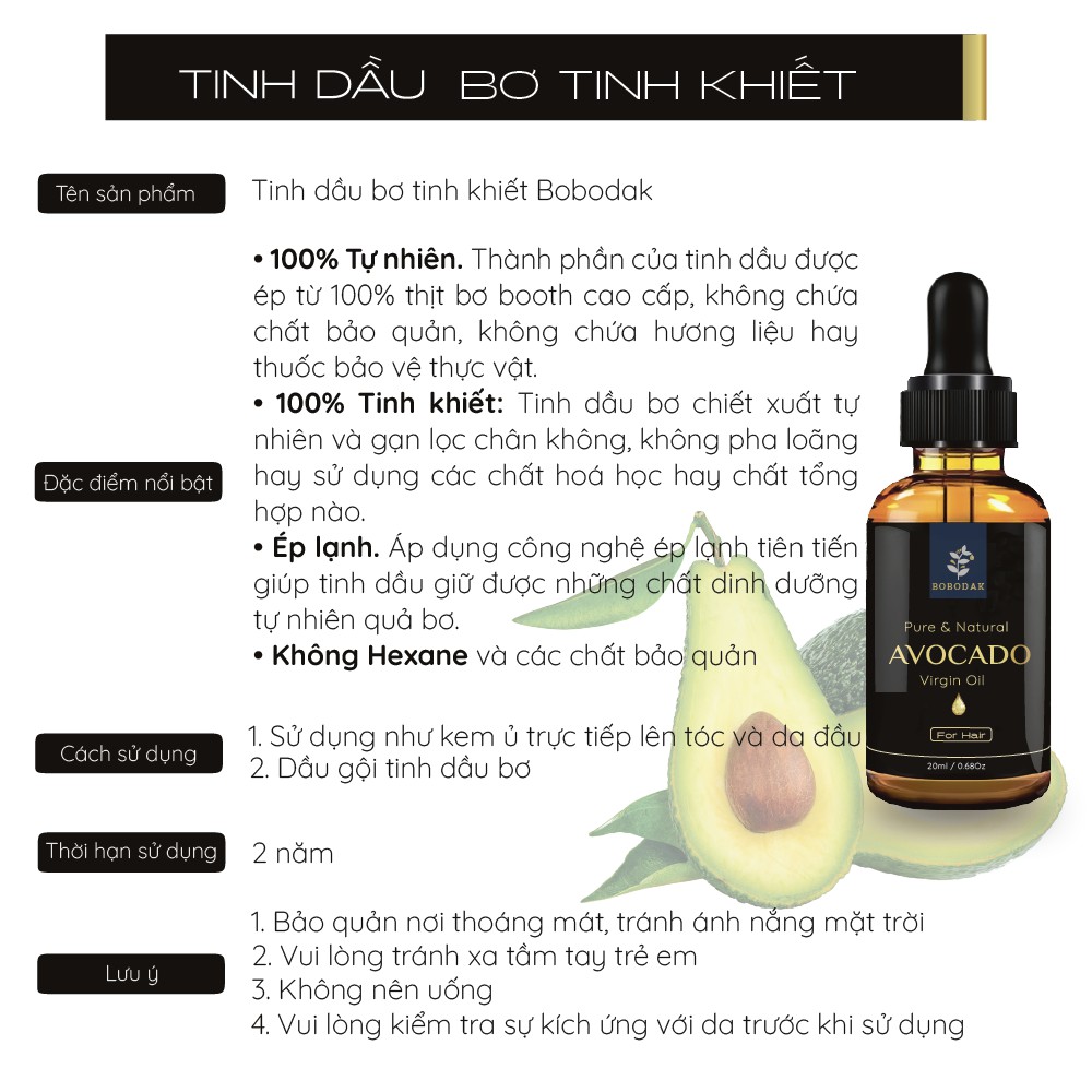 Tinh dầu bơ + hạnh đào chăm sóc tóc đã kiểm nghiệm | BigBuy360 - bigbuy360.vn