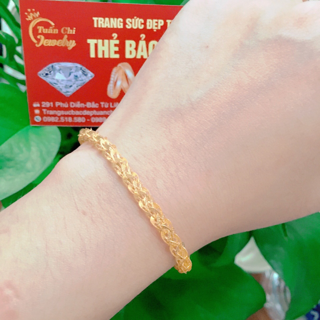 ♥️SIÊU HOT♥️ Lắc Tay Nữ Bạc Xi Vàng Cao Cấp, Kiểu Dáng Dây Mềm Thanh Lịch, Trẻ Trung