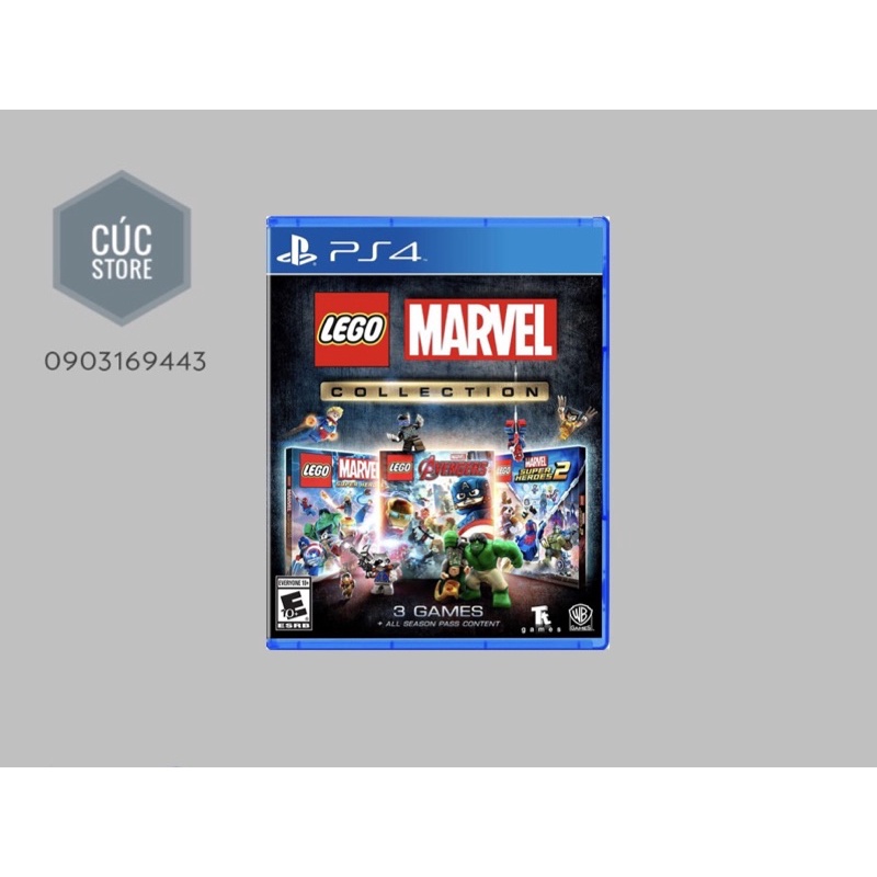 Đĩa chơi game PS4: Lego Marvel Collection