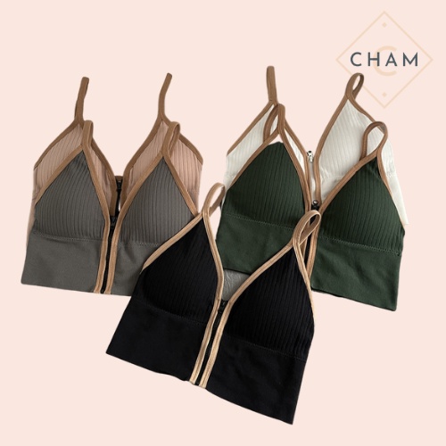 Áo Bra 2 Dây tập Gym CharmAiry, áo ngực nữ tập Gym, áo tập yoga, kèm mút ngực kéo khóa tiện lợi