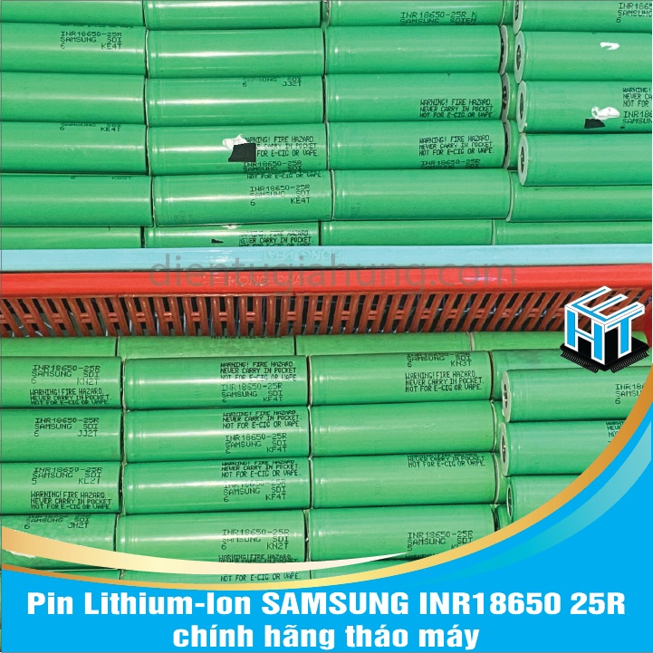 Pin Lithium-Ion SAMSUNG INR18650 25R chính hãng tháo máy