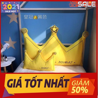 GỐI TỰA ĐẦU GIƯỜNG HÌNH VƯƠNG MIỆN MÀU VÀNG