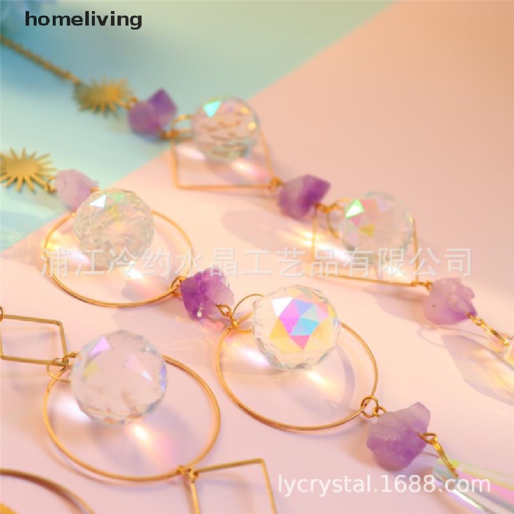 Lưới Bắt Giấc Mơ Cầu Vồng Đính Đá Thạch Anh Tím