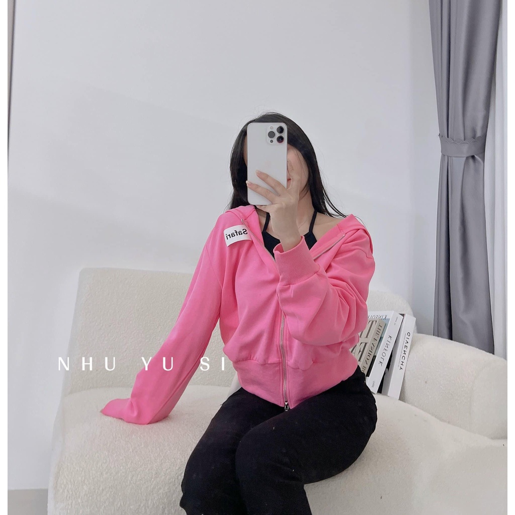 Khoác Safari Hồng