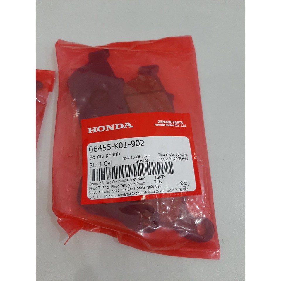 Má phanh bố thắng SH 2010-2015-2016-2018-2019 đến 2020 chính hiệu honda