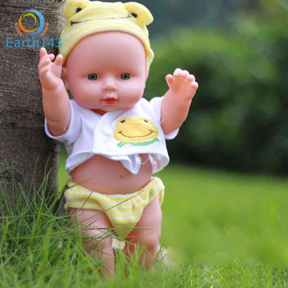 Búp Bê Bé Gái Sơ Sinh Silicone 30cm Kèm Vải