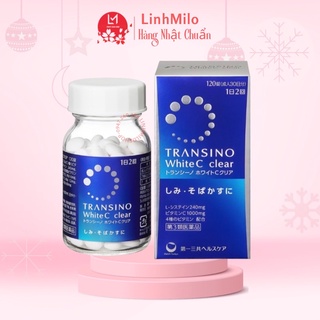 Viên uống trắng da mờ nám Transino White C Clear Nhật 120v và 240v.