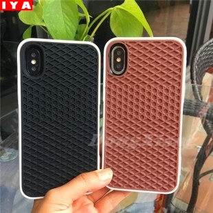 Ốp điện thoại cao su kiểu waffle bảo vệ cho Iphone 12 Pro Max 11 Pro Max 5 5S 6 6S Xs Max 7 8 Plus