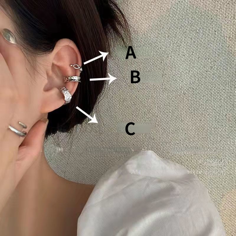 Khuyên Tai Dạng Kẹp Phong Cách retro Hàn Quốc Cá Tính Cao Cấp Dễ Phối Đồ Dành Cho Nữ