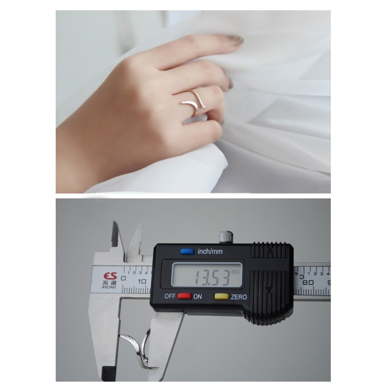 Nhẫn nữ bạc S925 hình cánh chim Song An Eco NN33