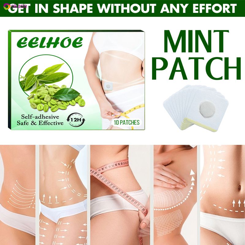 Eelhoe10pcs Bạc Hà Giảm Béo Miếng Dán Giảm Bụng, Định Hình Và Giảm Béo Lười Eo Miếng Dán Okase
