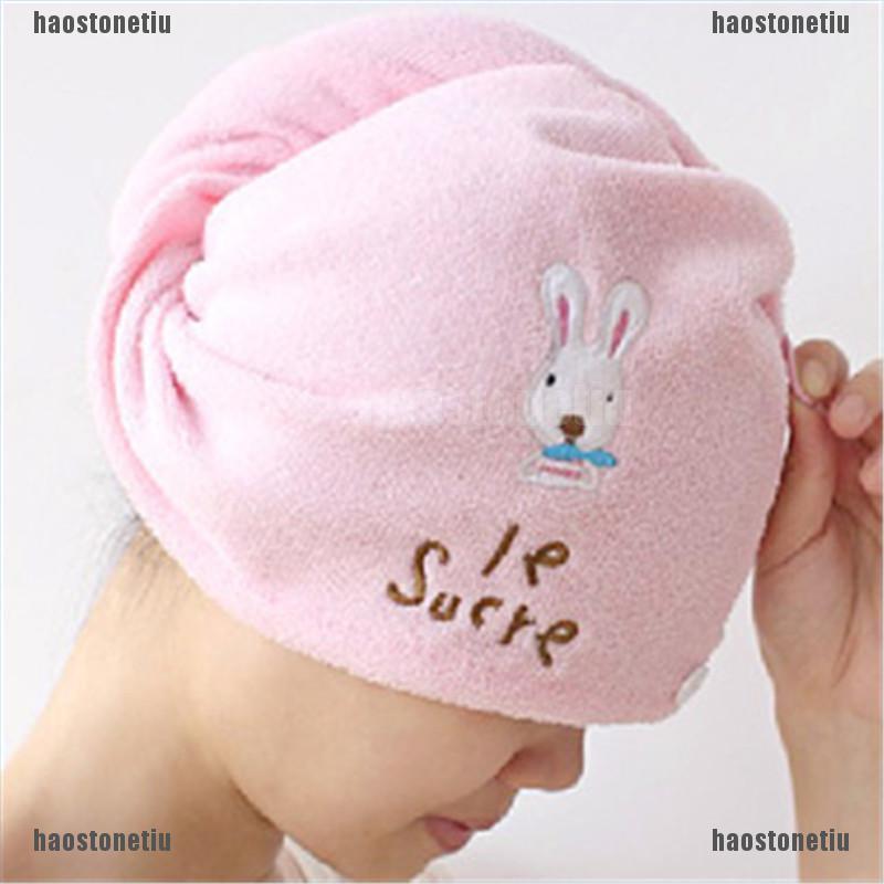 MICROFIBER Nón Trùm Đầu Giúp Làm Khô Tóc Siêu Tiện Lợi Dành Cho Nữ
