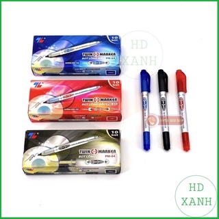 Bút lông dầu 2 đầu pm -04